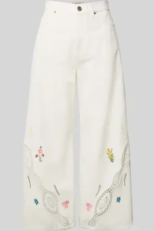 Max Mara Wide Leg Jeans mit verkürztem Schnitt Modell 