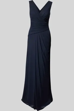 Vera Mont Abendkleid mit V-Ausschnitt und Raffungen in , Größe 38
