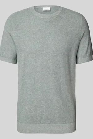 Profuomo T-Shirt mit gerippten Abschlüssen in , Größe L
