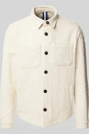 Profuomo Regular Fit Hemdjacke mit Strukturmuster in , Größe L