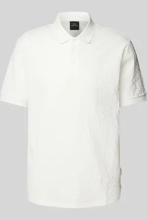 Armani Exchange Regular Fit Poloshirt mit Strukturmuster in , Größe M