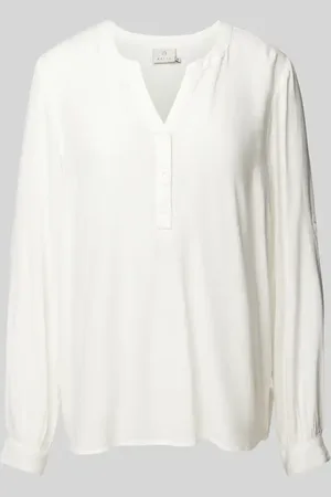 Kaffe Bluse mit kurzer Knopfleiste Modell 