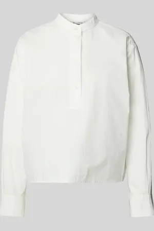 Marc O’ Polo Relaxed Fit Bluse mit Stehkragen in , Größe L