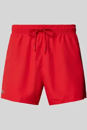 Lacoste Regular Fit Badeshorts mit Logo-Badge in , Größe L