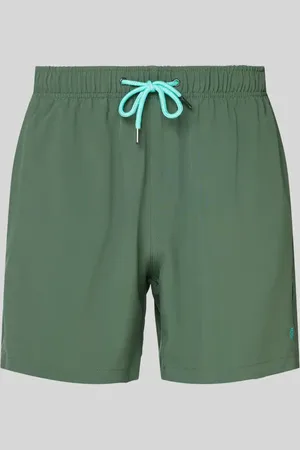 McNeal Relaxed Fit Badeshorts mit Logo-Stitching in , Größe L