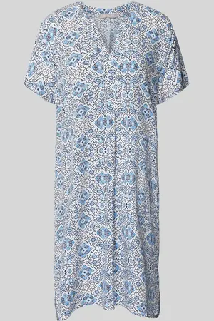 Christian Berg Knielanges Kleid aus Viskose mit Eingrifftaschen in , Größe 34