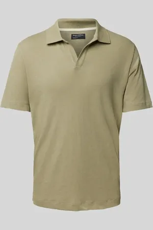 Marc O’ Polo Regular Fit Poloshirt aus Baumwoll-Leinen-Mix in , Größe L
