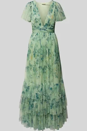 Lace & Beads Abendkleid mit tiefem V-Ausschnitt in , Größe XXS