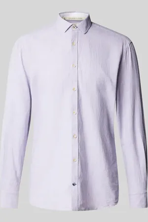 Colours & Sons Slim Fit Freizeithemd mit Kentkragen in , Größe L