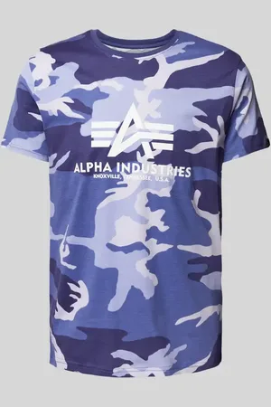 Alpha Industries T-Shirt mit Label-Print in , Größe L