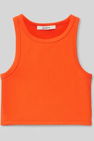 Garcia Crop Top mit gerippten Abschlüssen in , Größe 140