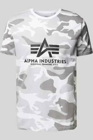 Alpha Industries T-Shirt mit Label-Print in , Größe L