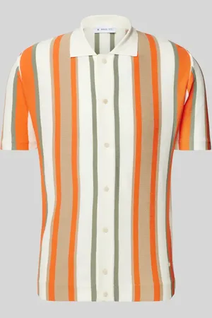 Manuel Ritz Regular Fit Poloshirt mit durchgehender Knopfleiste in , Größe L