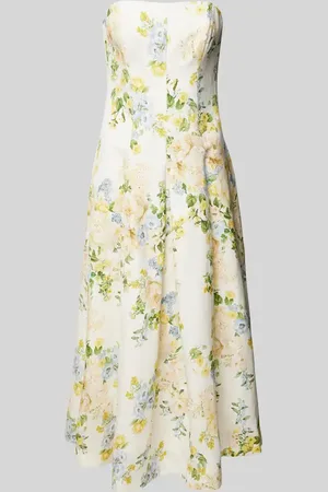 Forever New Leinencocktailkleid im Off-Shoulder-Design in , Größe 34