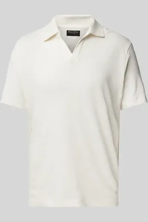 Marc O’ Polo Regular Fit Poloshirt aus Baumwoll-Leinen-Mix in , Größe L