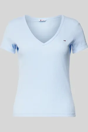 Tommy Hilfiger T-Shirt in Ripp-Optik in , Größe L