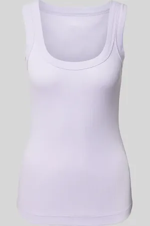 Marc Cain Tanktop mit geripptem U-Ausschnitt in , Größe 34