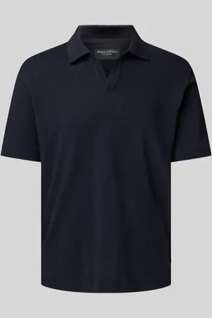 Marc O’ Polo Regular Fit Poloshirt aus Baumwoll-Leinen-Mix in , Größe L