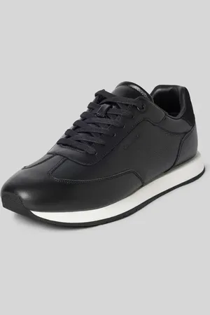 Calvin Klein Ledersneaker mit Label-Detail in , Größe 40