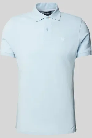 Barbour Slim Fit Poloshirt mit Label-Stitching in , Größe L