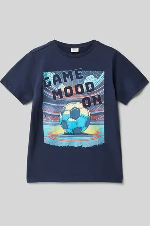 QS by s.Oliver Regular Fit T-Shirt aus reiner Baumwolle mit Motiv-Print in , Größe 104