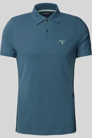 Barbour Slim Fit Poloshirt mit Label-Stitching in , Größe L
