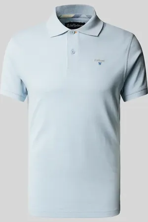 Barbour Slim Fit Poloshirt mit Label-Stitching in , Größe L