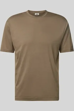 Drykorn T-Shirt mit geripptem Rundhalsausschnitt Modell 