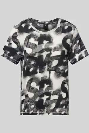 G-Star T-Shirt mit geripptem Rundhalsausschnitt in , Größe L