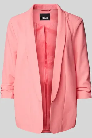 Pieces® Regular Fit Longblazer mit Viskose-Anteil Modell 