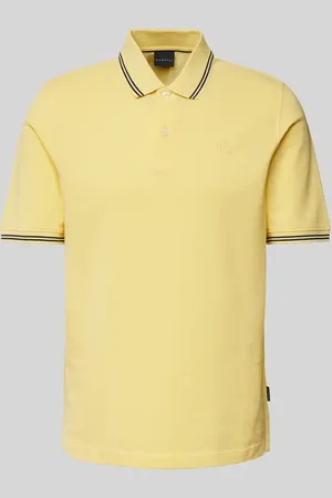 Bugatti Regular Fit Poloshirt mit Label-Detail in , Größe L