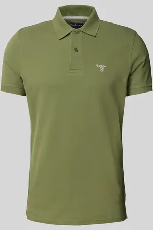 Barbour Slim Fit Poloshirt mit Label-Stitching in , Größe L
