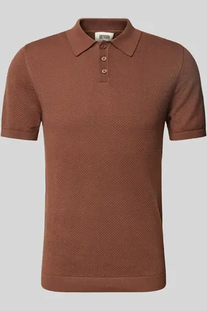 Drykorn Slim Fit Poloshirt mit Strukturmuster Modell 