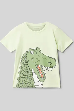 TOM TAILOR Regular Fit T-Shirt aus reiner Baumwolle mit Krokodilsprint in , Größe 104