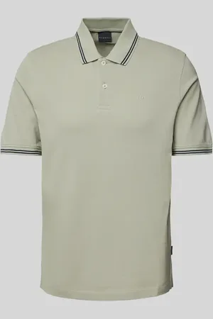 Bugatti Regular Fit Poloshirt mit Label-Detail in , Größe L