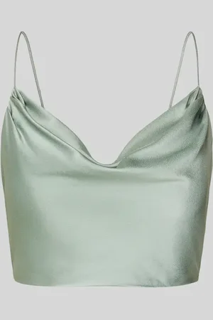 Jake*s Crop Top mit Wasserfall-Ausschnitt in , Größe 34
