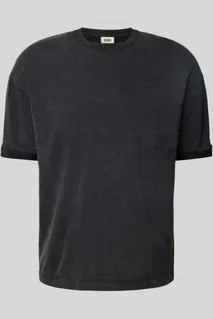 Drykorn T-Shirt mit geripptem Rundhalsausschnitt Modell 