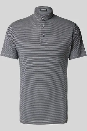 Emporio Armani Slim Fit Poloshirt mit Stehkragen in , Größe L