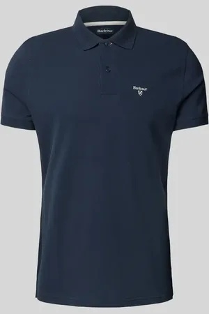 Barbour Slim Fit Poloshirt mit Label-Stitching in , Größe L
