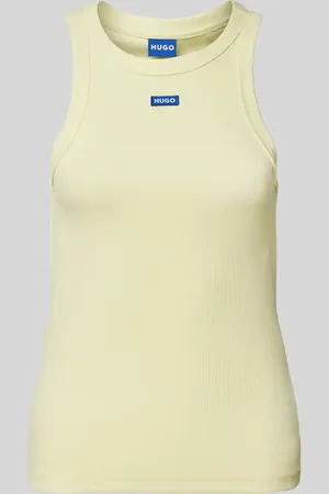 Hugo Blue Tanktop mit Label-Stitching in , Größe S