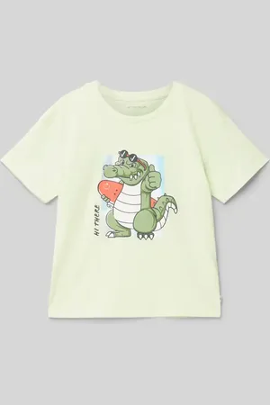 TOM TAILOR Oversized T-Shirt aus reiner Baumwolle mit Motiv-Print in , Größe 104