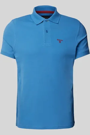 Barbour Slim Fit Poloshirt mit Label-Stitching in , Größe L