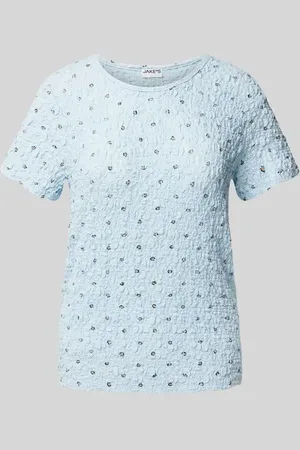 Jake*s Slim Fit T-Shirt mit Rundhalsausschnitt in , Größe L