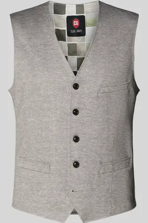 Club of Gents Weste mit Leistentaschen Modell 
