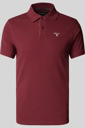 Barbour Slim Fit Poloshirt mit Label-Stitching in , Größe L