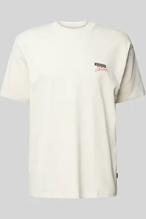 Woodbird T-Shirt mit Label-Print Modell 