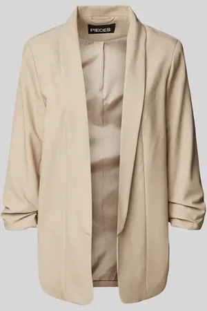 Pieces® Regular Fit Longblazer mit Viskose-Anteil Modell 