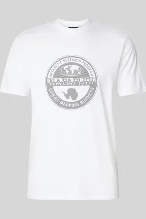 Napapijri T-Shirt mit Label-Print in , Größe L