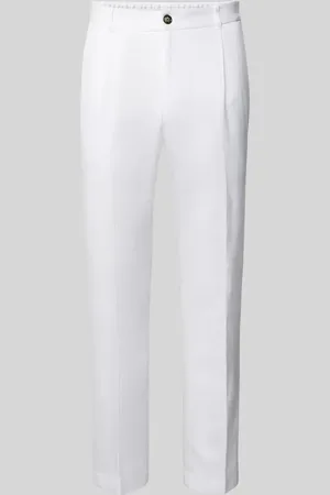 JOOP! Slim Fit Bundfaltenhose mit Gürtelschlaufen Modell 