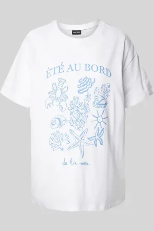 Pieces® Regular Fit T-Shirt aus reiner Baumwolle Modell 
